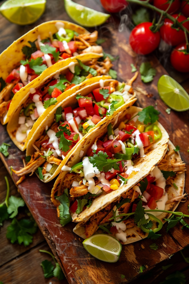 Easy Crockpot Chicken Tacos Recipe - Set It and Forget It!